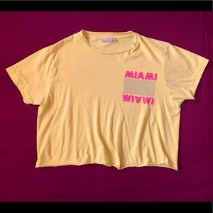 Yellow “Miami” crop top